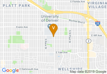 map of Newman Center for the Performing Arts