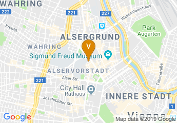 map of Van Swieten Saal der Medizinischen Universität Wien