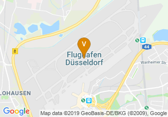 map of Düsseldorf International Airport
