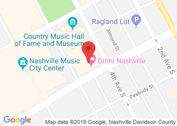 map of Omni Nashville Hotel