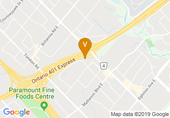map of Holiday Inn Express & Suites Toronto Airport West