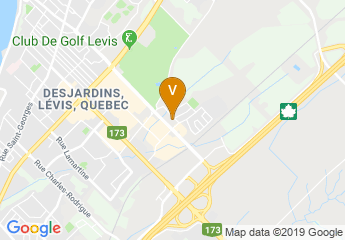 map of UQAR Lévis campus