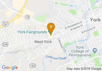 map of York Expo Center Memorial Hall