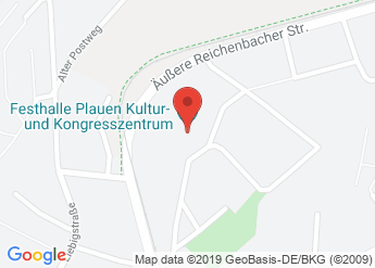 map of Festhalle Plauen Kultur- und Kongresszentrum