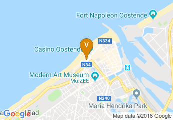 map of Andromeda Hotel Ostend