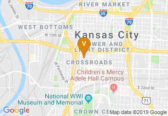 map of Kauffman Center for the Performing Arts