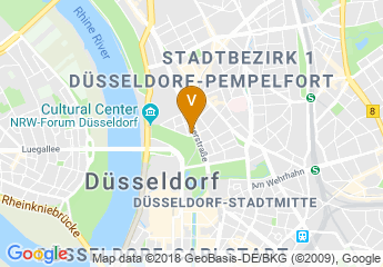 map of Melia Dusseldorf