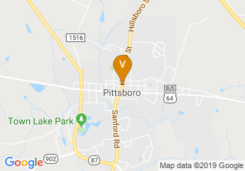 map of Main Street Pittsboro