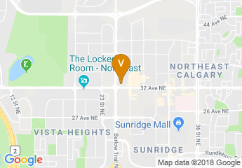 map of Sheraton Cavalier Calgary Hotel