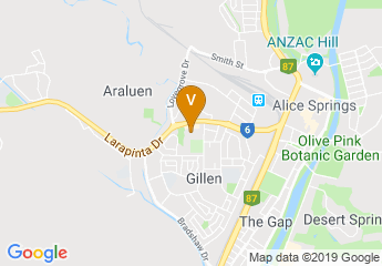 map of Araluen Arts Centre