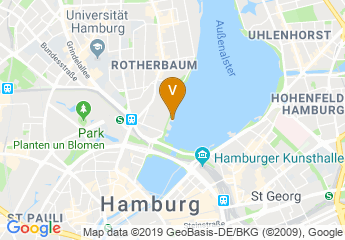 map of Der Hamburger und Germania Ruder Club