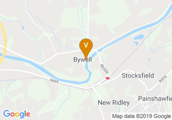 map of Bywell Castle