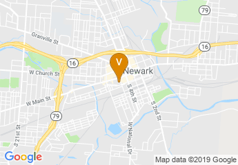 map of Licking County Library, Downtown Newark
