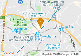 map of Shin Yokohama Prince Hotel