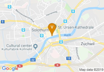 map of Landhaus Solothurn