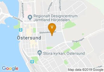 map of Mid Sweden University, Campus Östersund