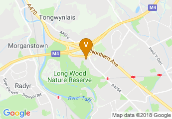 map of Village Hotel Cardiff
