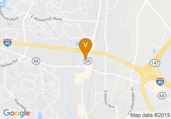 map of Courtyard by Marriott Durham Research Triangle Park