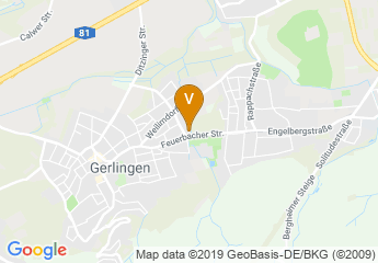 map of Mercure Hotel Stuttgart Gerlingen