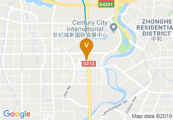 map of Hilton Chengdu