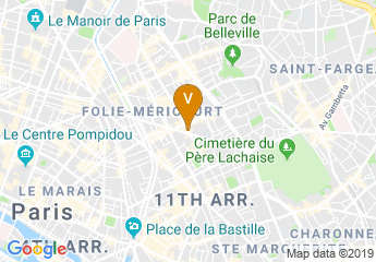 map of Hôtel Verlain