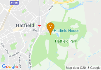 map of Hatfield House