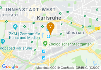 map of Leonardo Hotel Karlsruhe