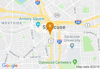 map of The Oncenter Civic Center Theaters