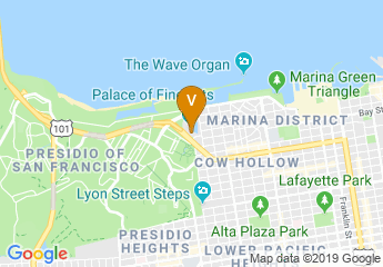map of Palace of Fine Arts
