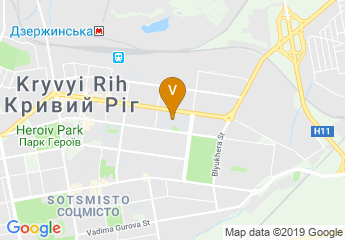 map of Kryvyi Rih State Pedagogical University