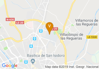 map of Escuela De Ingenierías Industrial e Informática y Aeroespacial, ULE