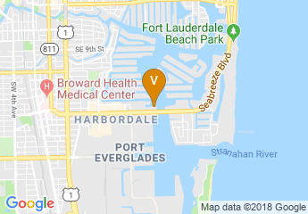 map of Hilton Fort Lauderdale Marina