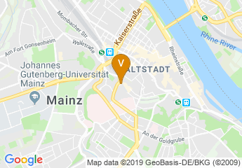 map of Novotel Hotel Mainz