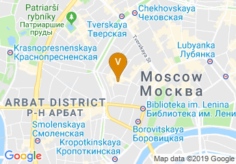 map of Moscow P. I. Tchaikovsky Conservatory