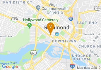 map of Delta Hotels by Marriott Richmond Downtown