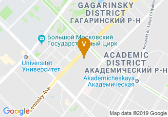 map of Gubkin Russian State University of Oil and Gas (National Research University)