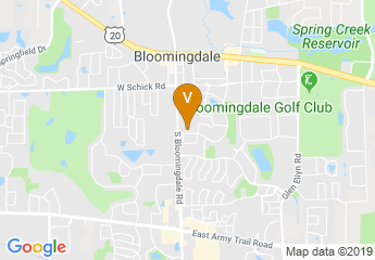 map of Bloomingdale Public Library