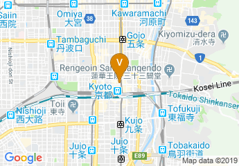 map of Kyoto Tower