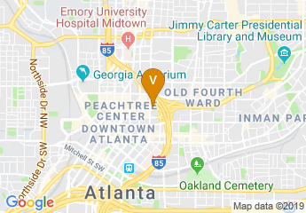 map of Beautiful space in Heart of Downtown ATL (Atlanta)