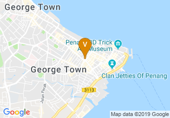 map of Areca Hotel Penang