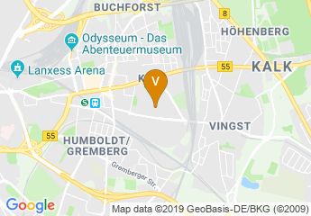map of AbenteuerHallenKalk