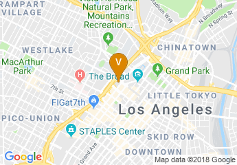 map of The L.A. Hotel Downtown