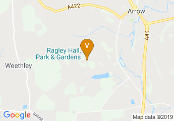 map of Ragley Hall, Park & Gardens