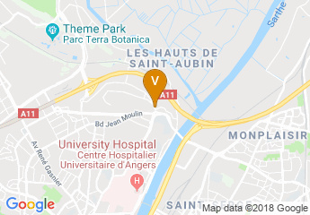 map of OCHS Angers - High School of Engineers Generalists