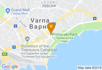map of University of Economics - Varna