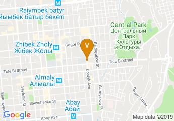 map of The National Pedagogical University named after Abai