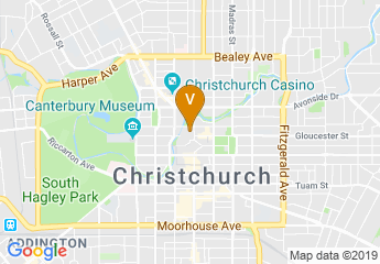 map of Te Pae Christchurch Convention and Exhibition Centre