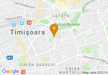 map of Academia Română - Filiala Timișoara