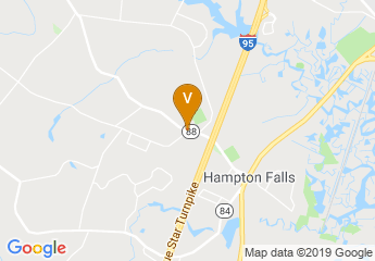 map of Hampton Falls Town Hall