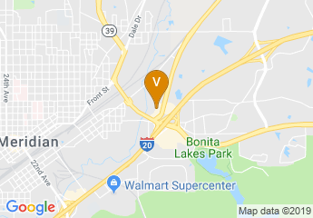 map of Hilton Garden Inn Meridian